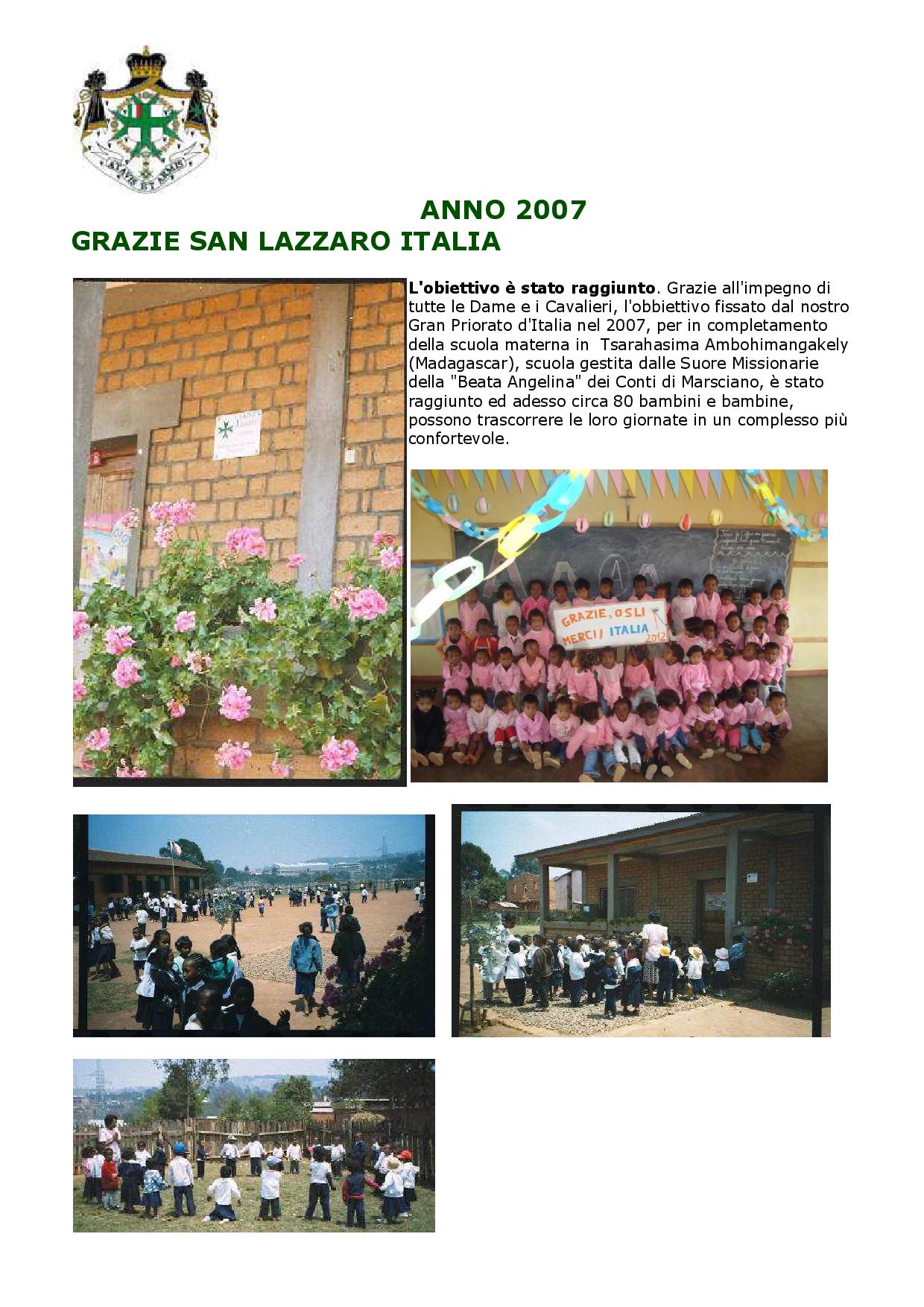 MADAGASCAR - 2007 SCUOLA ELEMENTARE